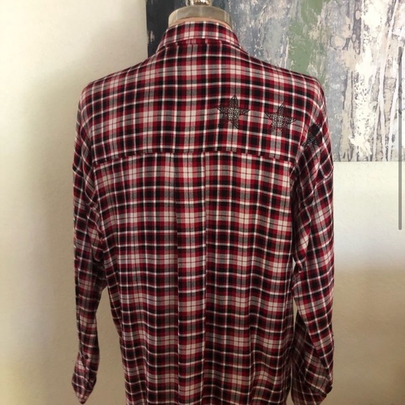 Zadig & Voltaire Tamara Car Rouge Plaid Stars Shirt Red/Black Women's
XSMALL - Picture 2 of 6